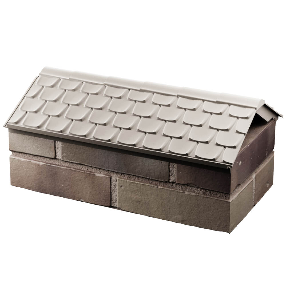 Парапет Zking Эльбрус Бежевый с посадкой на 1 кирпич (255мм) в Шелехове фото