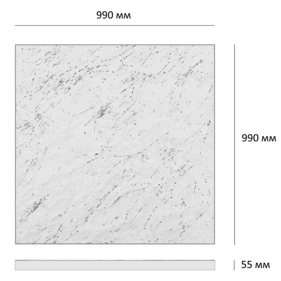 Шаговая плита STONE Светлая Галька 990х990х55мм в Шелехове фото