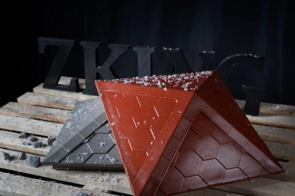 Колпак Zking Эверест Красный на столб 1.5х1.5 кирпича (390х390мм) в Шелехове фото