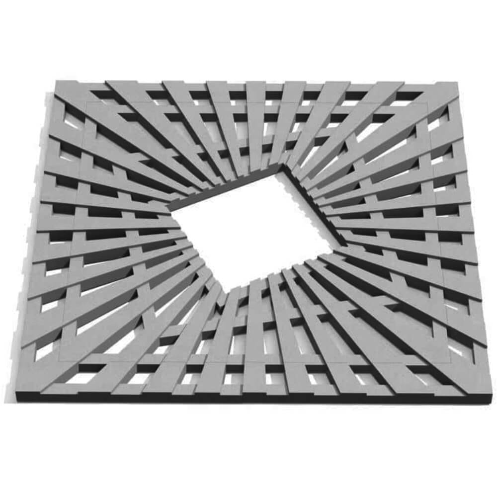 Приствольная решетка для дерева ZKING ATMOSPHERE 1.2х1.2м Серая Шелехов фото