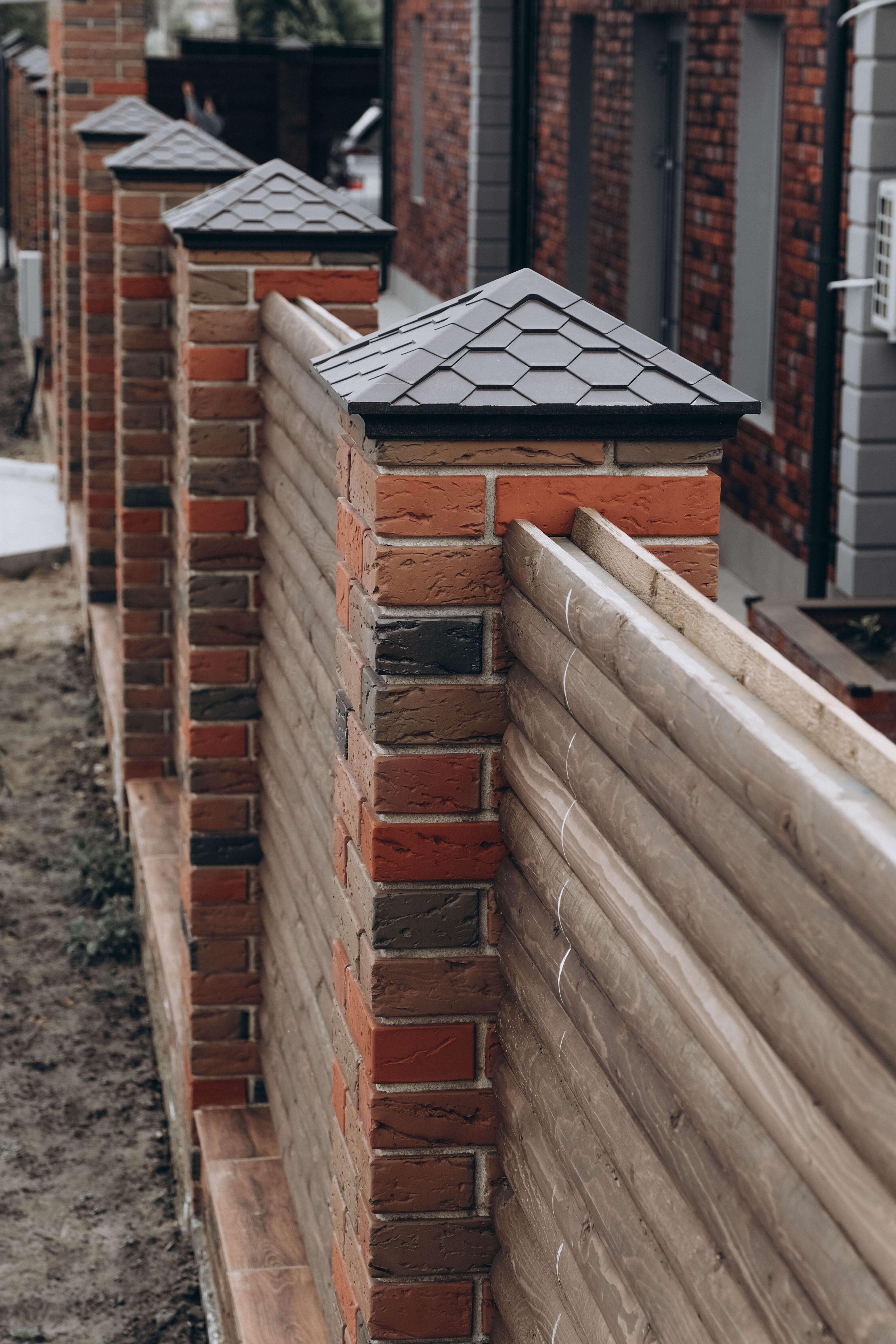 Колпак Zking Эверест Коричневый на столб 1.5х1.5 кирпича (390х390мм) в Шелехове фото