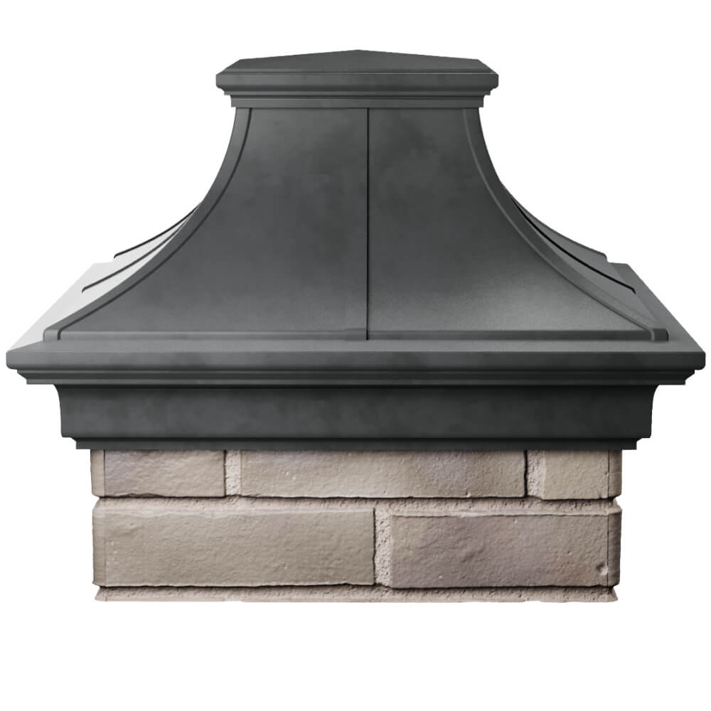 Колпак Zking Монблан Премиум Серый на столб 1.5х1.5 кирпича (385х385мм) Шелехов фото