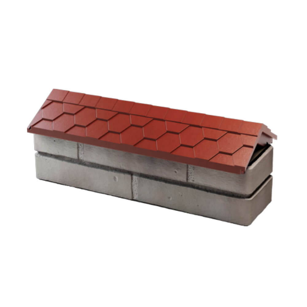 Парапет Zking Эверест Красный с посадкой на 0.5 кирпича (130мм) в Шелехове фото