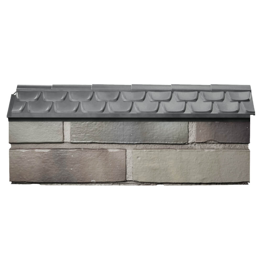 Парапет Zking Эльбрус Серый с посадкой на 0.5 кирпича (130мм) в Шелехове фото