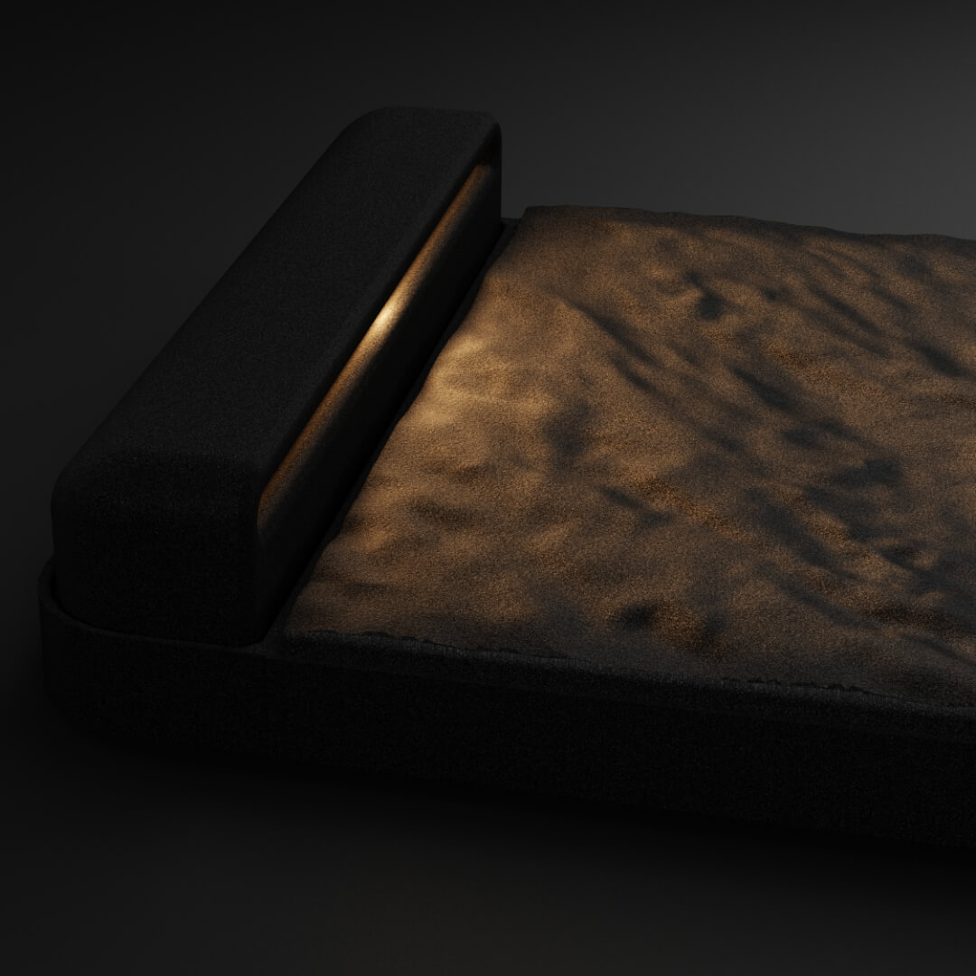 LED Светильник для шаговой плиты STONE Черный Сланец 330х75х98мм Шелехов фото