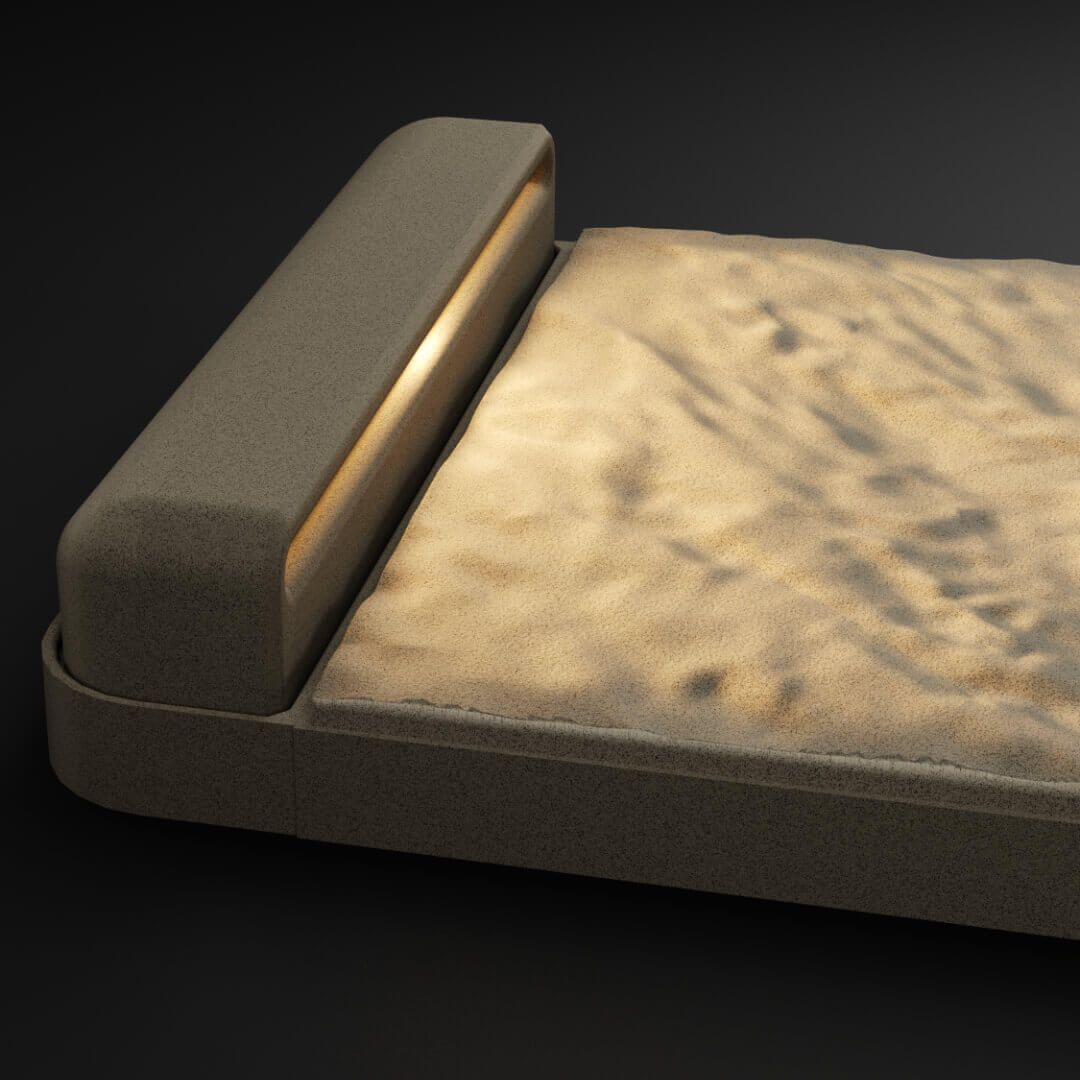 LED Светильник для шаговой плиты STONE Светлая Галька 330х75х98мм Шелехов фото