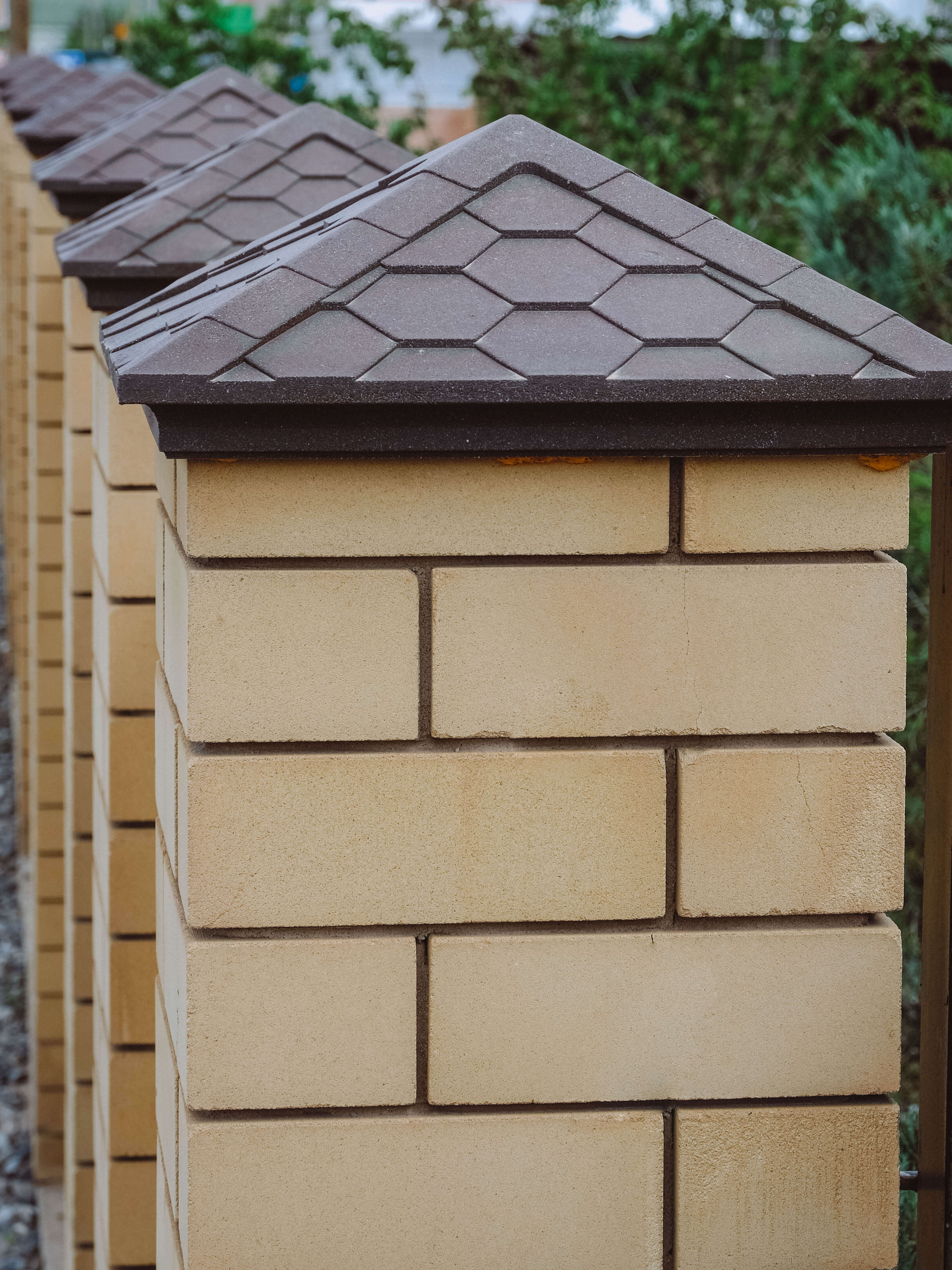 Колпак Zking Эверест Коричневый на столб 1.5х1.5 кирпича (390х390мм) в Шелехове фото