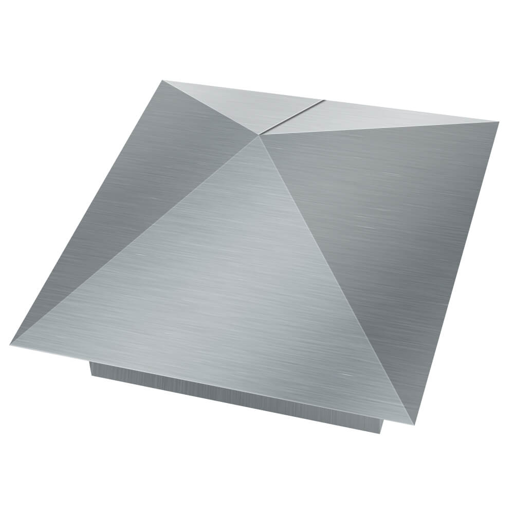 Колпак металлический 380х380мм оцинкованный заборный Шелехов фото