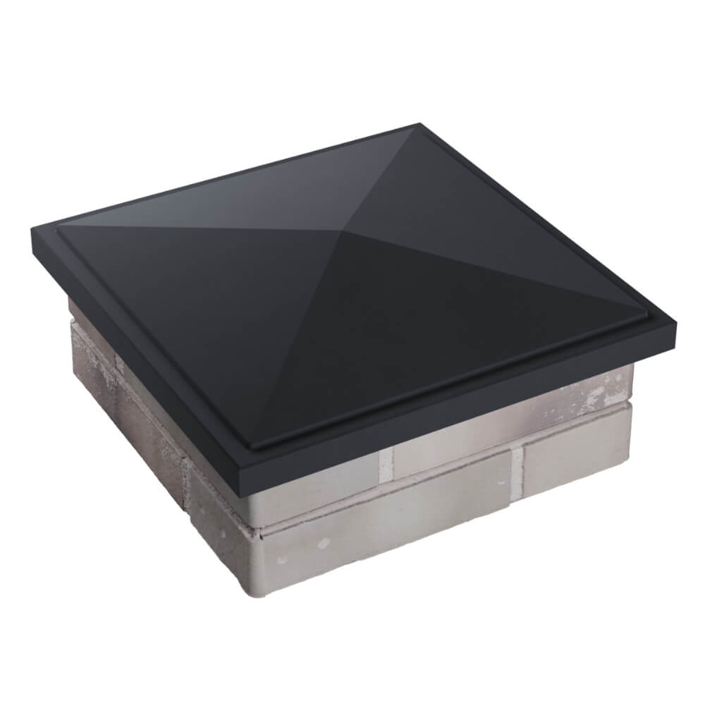 Колпак Zking БонаМоно Серый на столб 1.5х1.5 кирпича (385х385, 400х400мм) в Шелехове фото