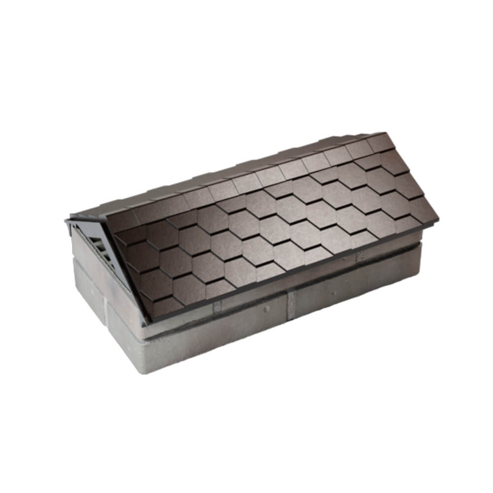 Парапет Zking Эверест Коричневый с посадкой на 1 кирпич (200/225/255мм) в Шелехове фото