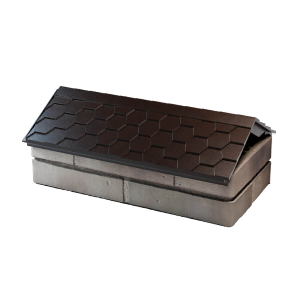 Парапет Zking Эверест Коричневый с посадкой на 1 кирпич (200/225/255мм) в Шелехове фото