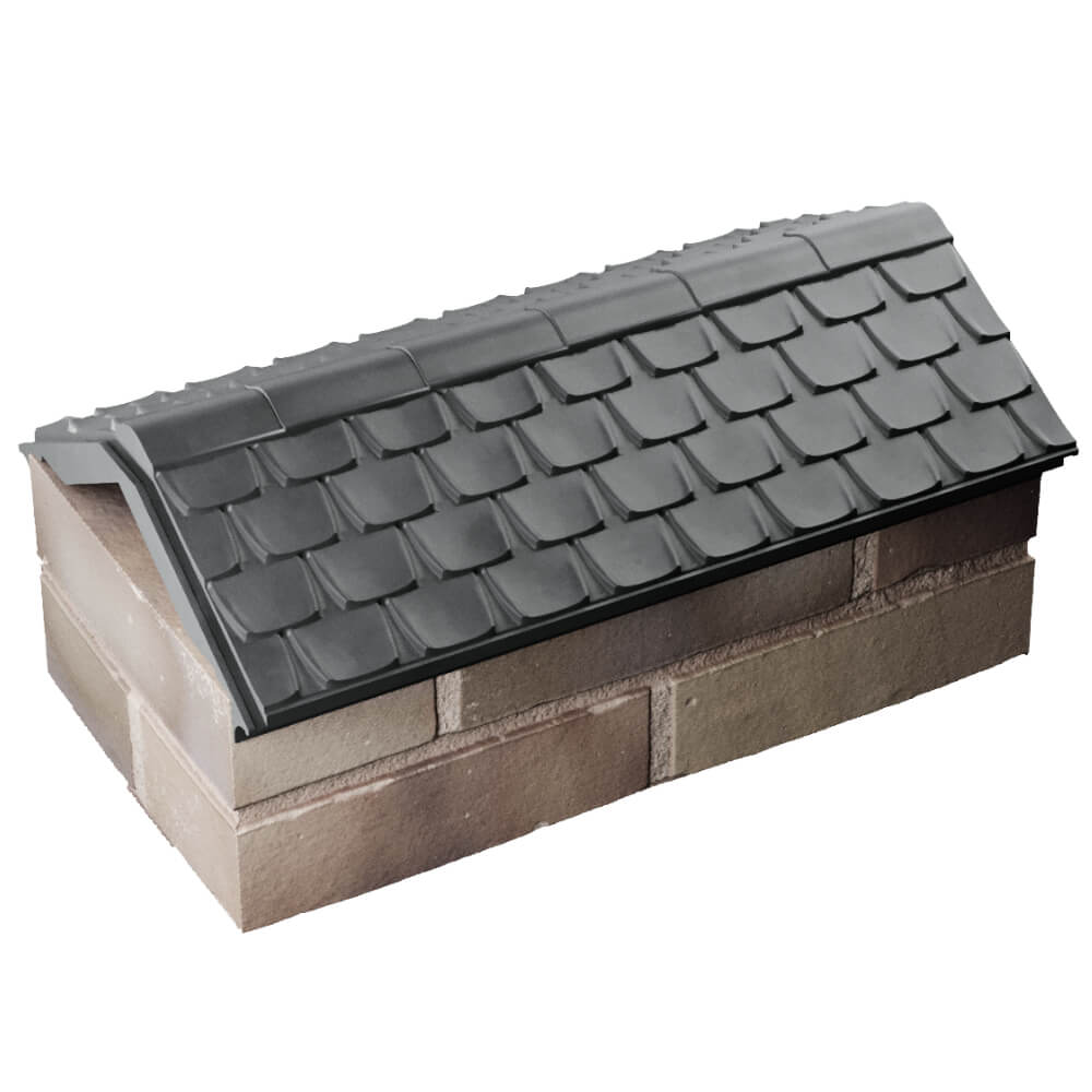 Парапет Zking Эльбрус Серый с посадкой на 1 кирпич (255мм) в Шелехове фото