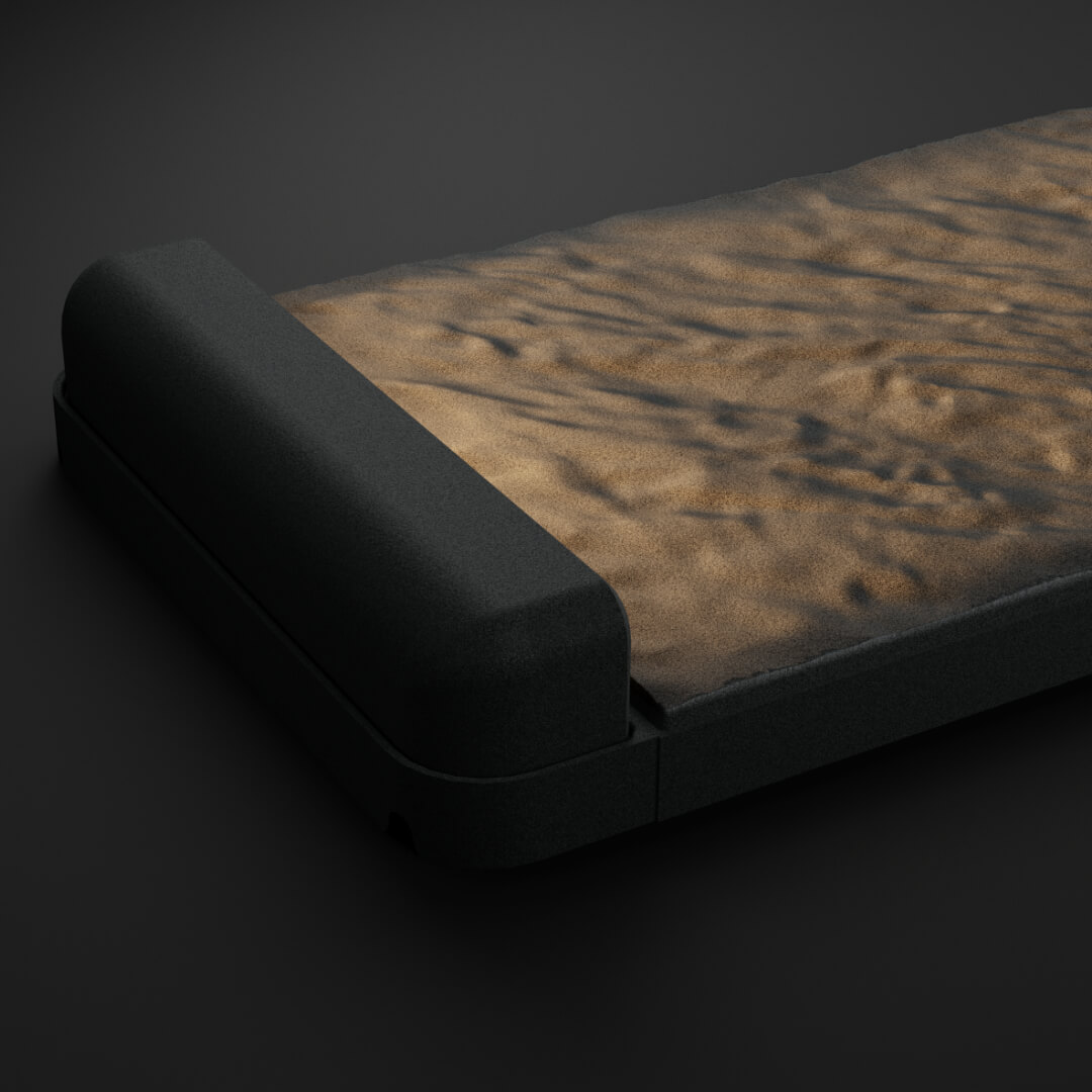 LED Светильник для шаговой плиты STONE Графитовый Серый 330х75х98мм в Шелехове фото