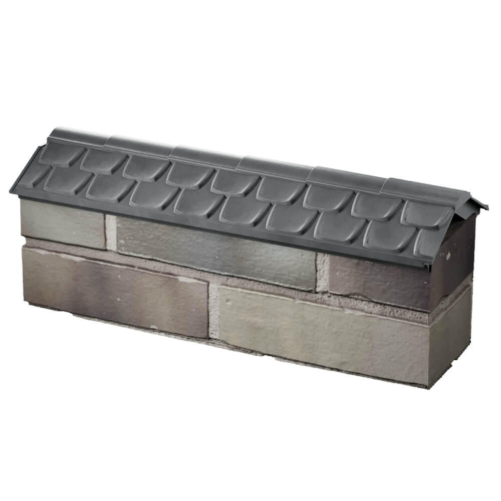 Парапет Zking Эльбрус Серый с посадкой на 0.5 кирпича (130мм) в Шелехове фото