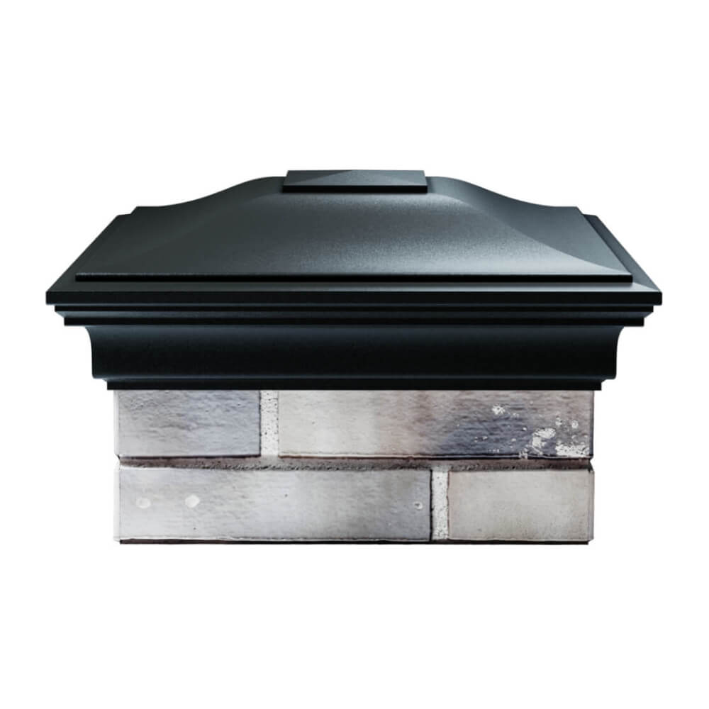 Колпак Zking Монблан Черный на столб 1.5х1.5 еврокирпича 0.7НФ (355х355мм) Шелехов фото