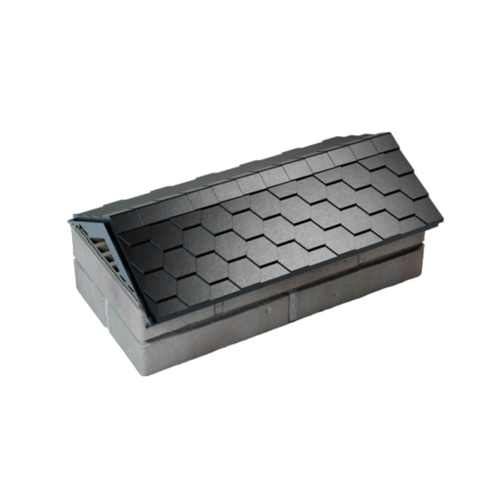 Парапет Zking Эверест Черный с посадкой на 1 кирпич (200/225/255мм) в Шелехове фото