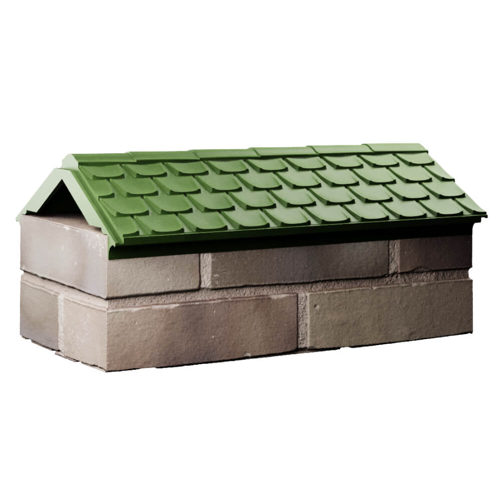 Парапет Zking Эльбрус Зеленый с посадкой на 1 кирпич (255мм) Шелехов фото