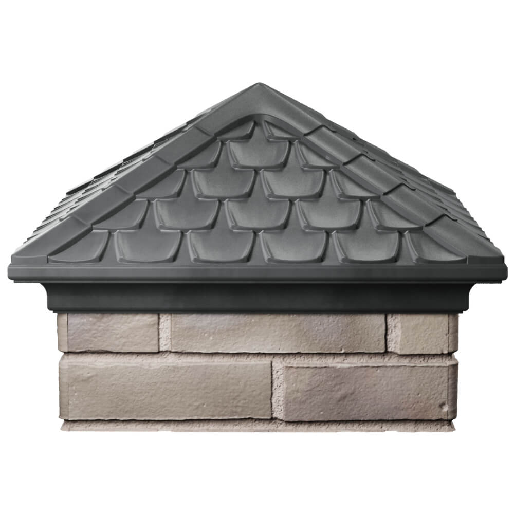 Колпак Zking Эльбрус Серый на столб 1.5х1.5 кирпича (385х385мм) Шелехов фото