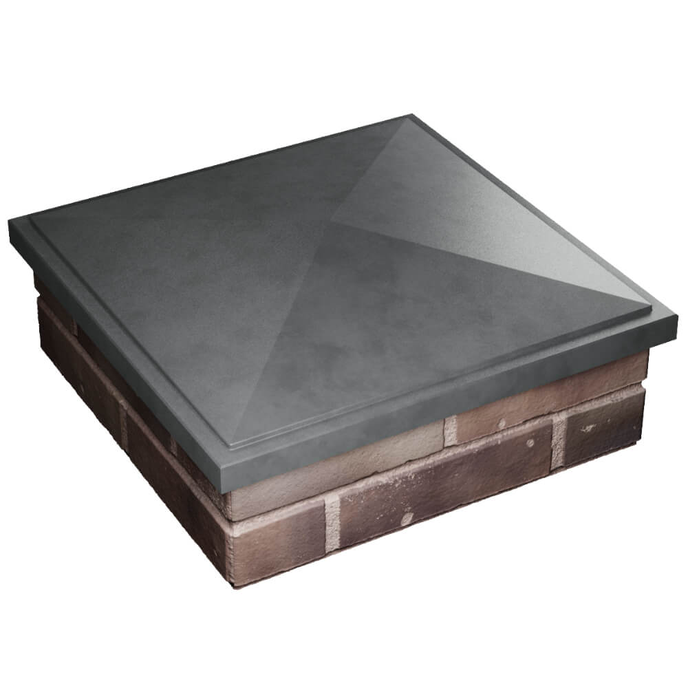 Колпак Zking БонаМоно Серый на столб 2х2 кирпича (515х515, 530х530мм) в Шелехове фото