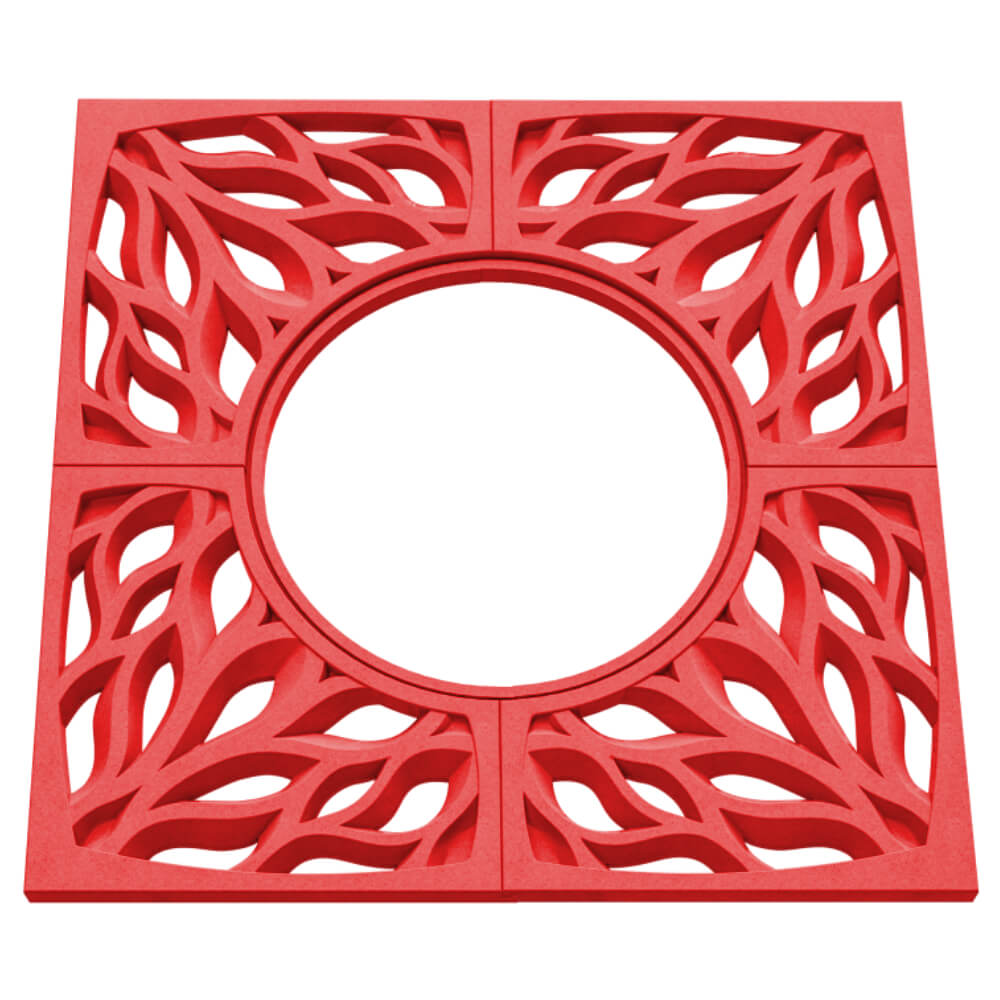 Приствольная решетка для дерева ZKING CRUST 1.2х1.2м Красная в Шелехове фото