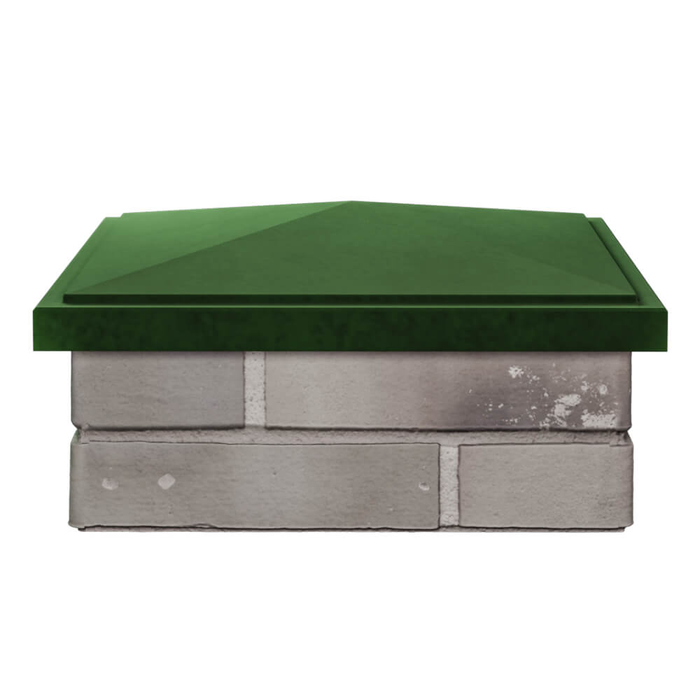 Колпак Zking БонаМоно Зеленый на столб 1.5х1.5 кирпича (385х385, 400х400мм) Шелехов фото