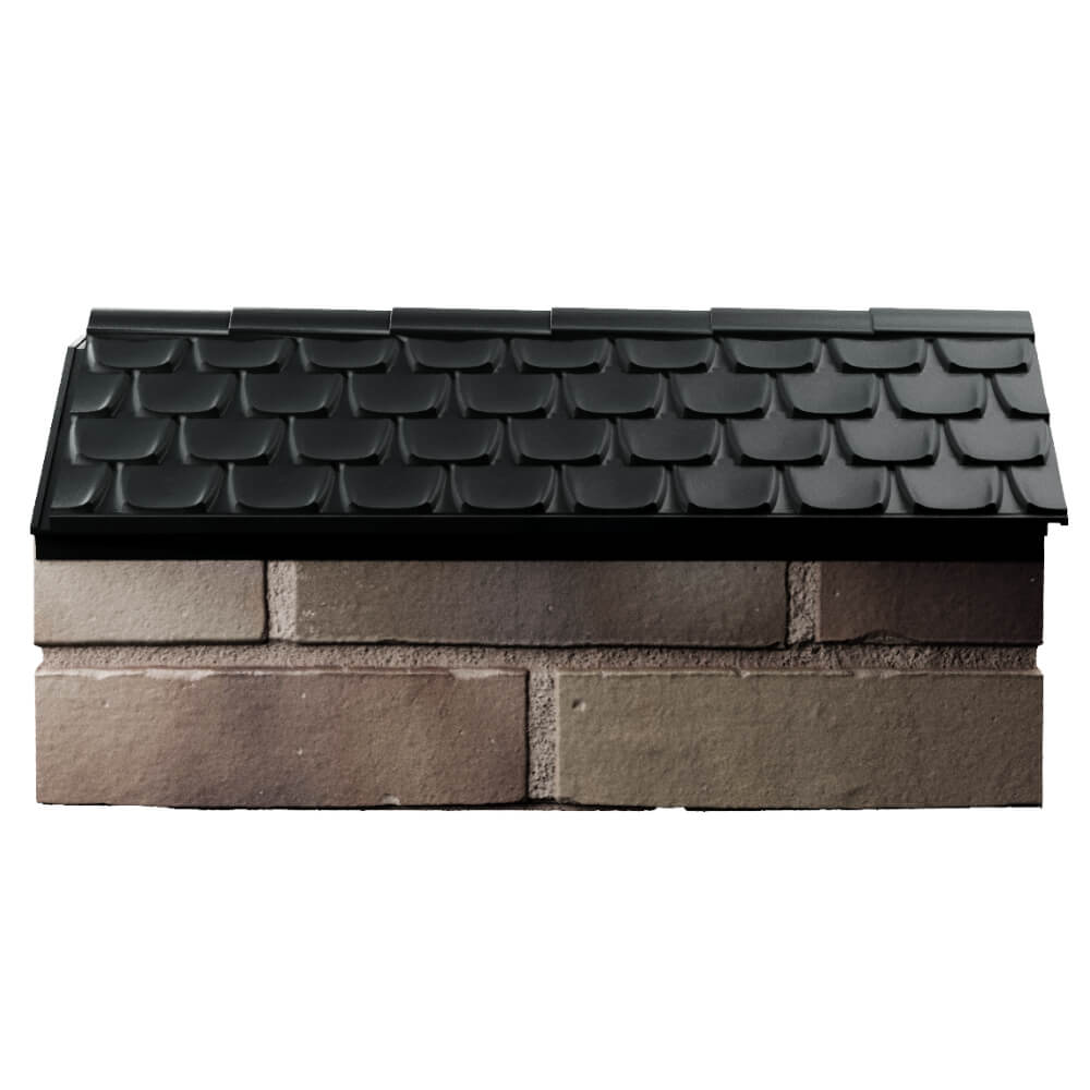 Парапет Zking Эльбрус Черный с посадкой на 1 кирпич (255мм) в Шелехове фото