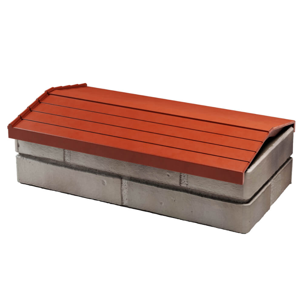 Парапет Zking Бона ХайТек Красный с посадкой на 1 кирпич (200/225/255мм) в Шелехове фото