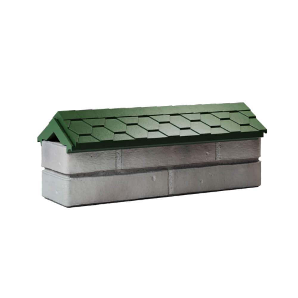 Парапет Zking Эверест Зеленый с посадкой на 0.5 кирпича (130мм) Шелехов фото