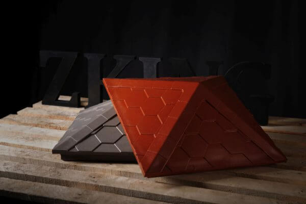 Колпак Zking Эверест Красный на столб 1.5х1.5 кирпича (390х390мм) в Шелехове фото