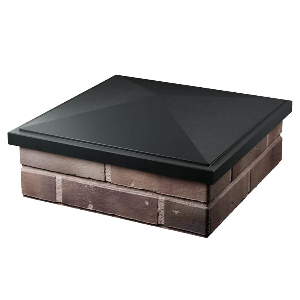 Колпак Zking БонаМоно Черный на столб 2х2 кирпича (515х515, 530х530мм) в Шелехове фото