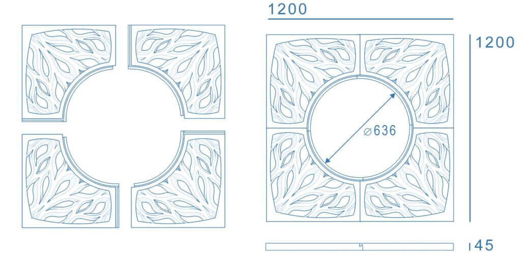 Приствольная решетка для дерева ZKING CRUST 1.2х1.2м Черная в Шелехове фото