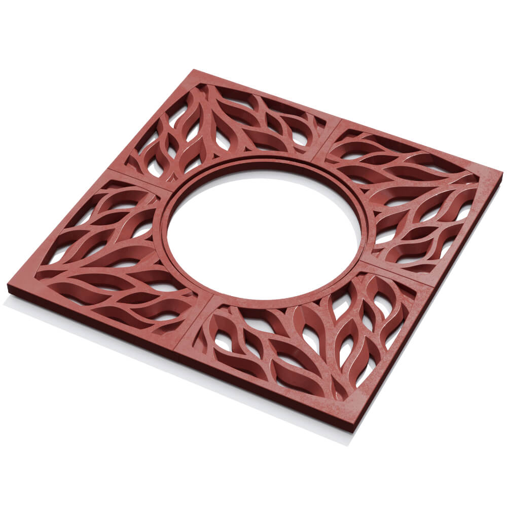 Приствольная решетка для дерева ZKING CRUST 1.2х1.2м Красная в Шелехове фото