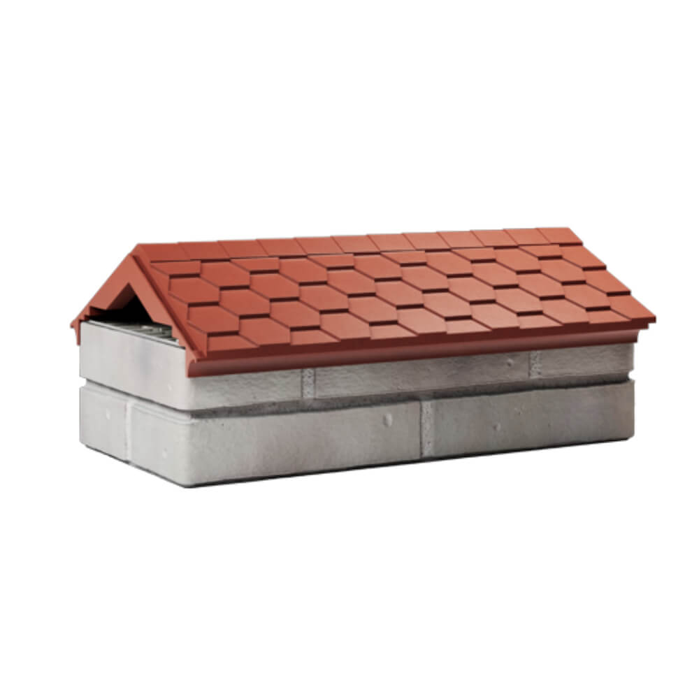 Парапет Zking Эверест Красный с посадкой на 1 кирпич (200/225/255мм) Шелехов фото