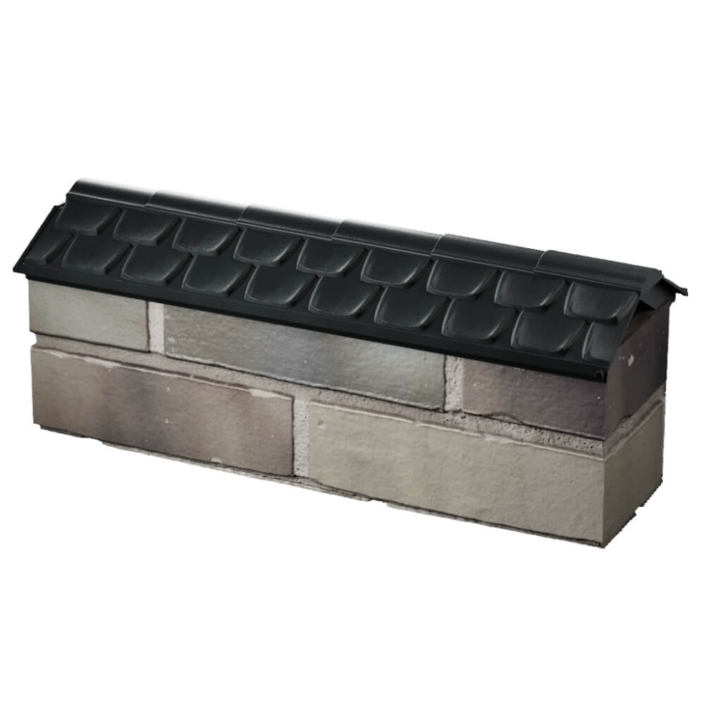 Парапет Zking Эльбрус Черный с посадкой на 0.5 кирпича (130мм) в Шелехове фото