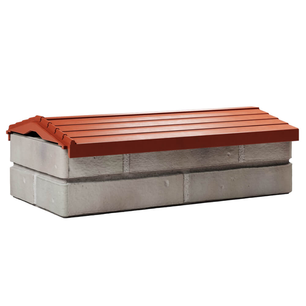 Парапет Zking Бона ХайТек Красный с посадкой на 1 кирпич (200/225/255мм) Шелехов фото