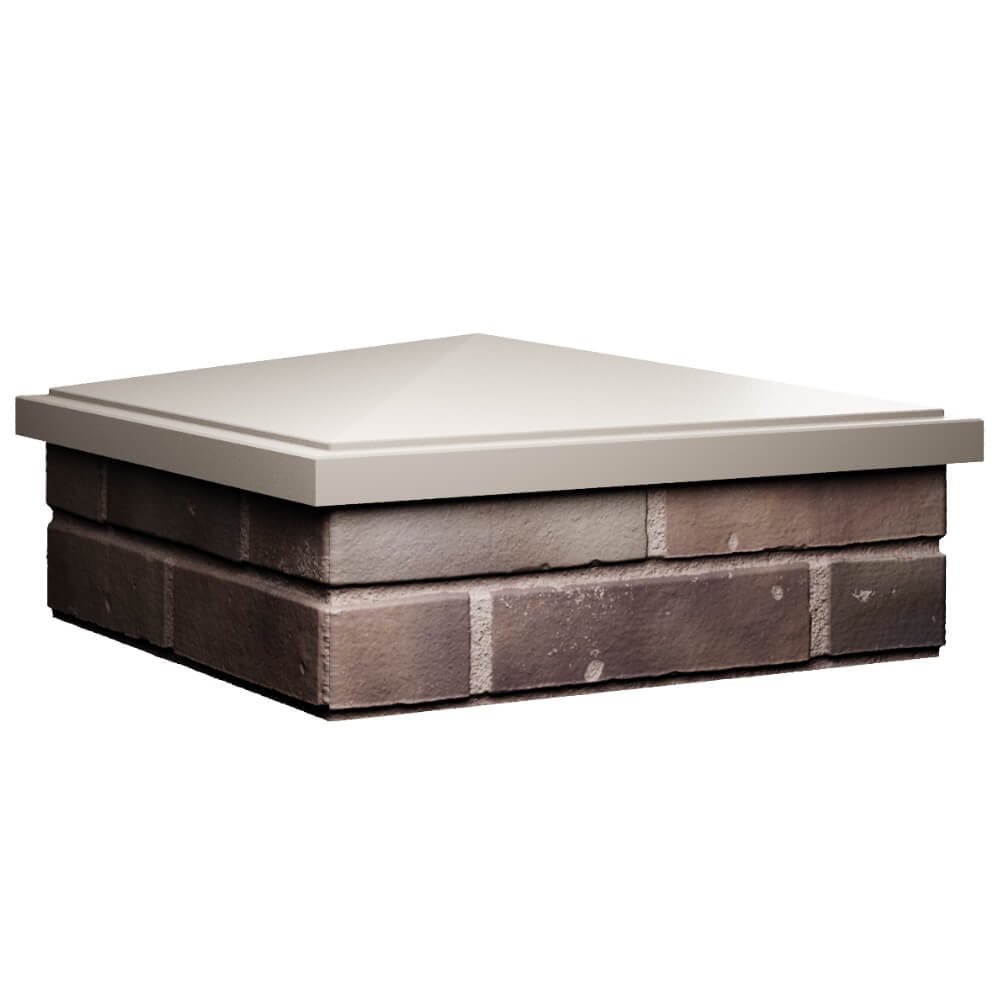 Колпак Zking БонаМоно Бежевый на столб 2х2 кирпича (515х515, 530х530мм) в Шелехове фото