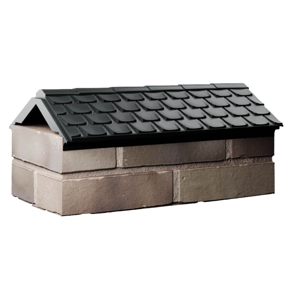 Парапет Zking Эльбрус Черный с посадкой на 1 кирпич (255мм) Шелехов фото