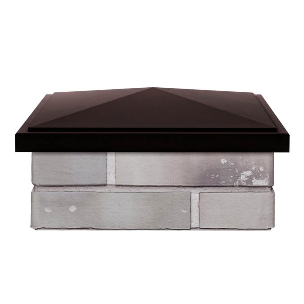 Колпак Zking БонаМоно Коричневый на столб 1.5х1.5 кирпича (385х385, 400х400мм) Шелехов фото