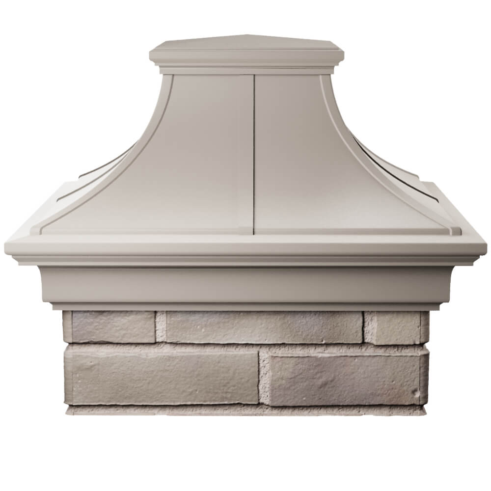 Колпак Zking Монблан Премиум Бежевый на столб 1.5х1.5 кирпича (385х385мм) Шелехов фото