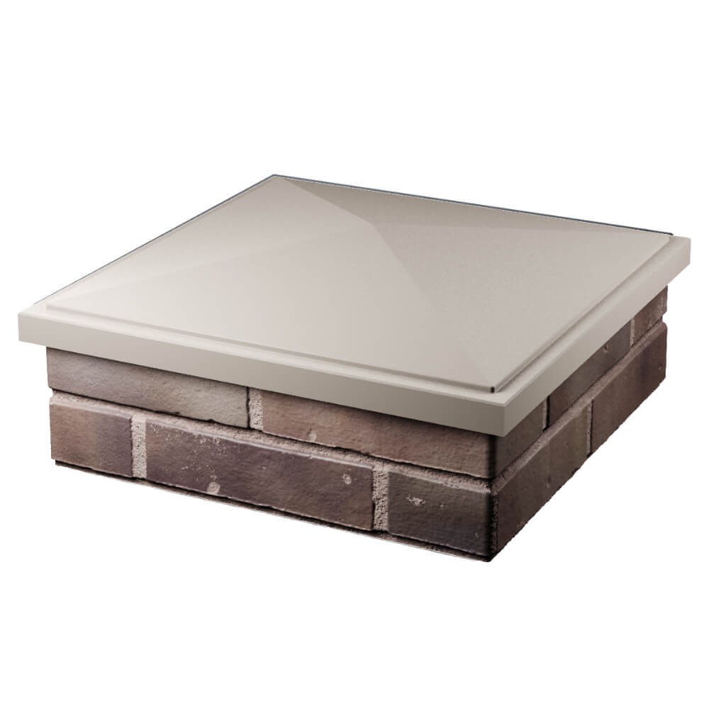 Колпак Zking БонаМоно Бежевый на столб 2х2 кирпича (515х515, 530х530мм) в Шелехове фото