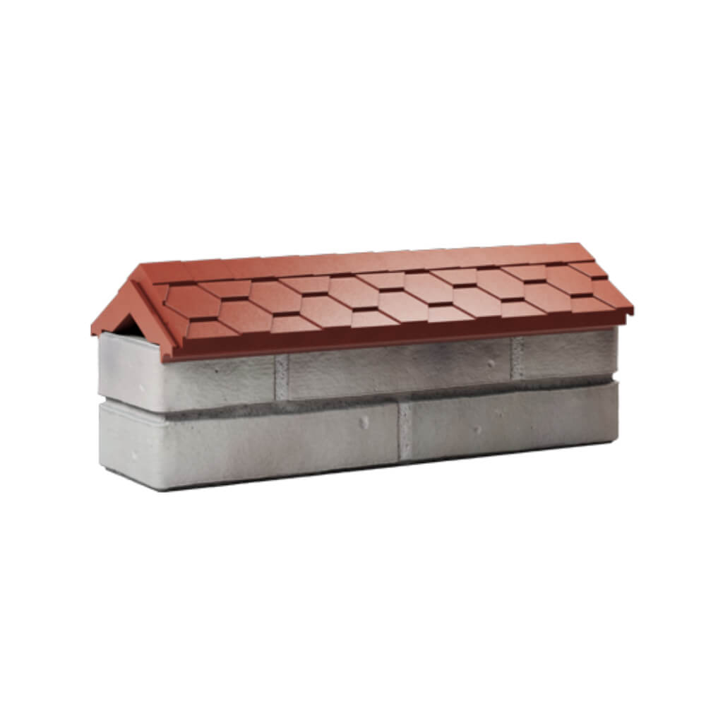 Парапет Zking Эверест Красный с посадкой на 0.5 кирпича (130мм) Шелехов фото