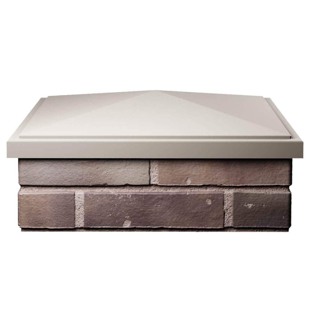 Колпак Zking БонаМоно Бежевый на столб 2х2 кирпича (515х515, 530х530мм) Шелехов фото