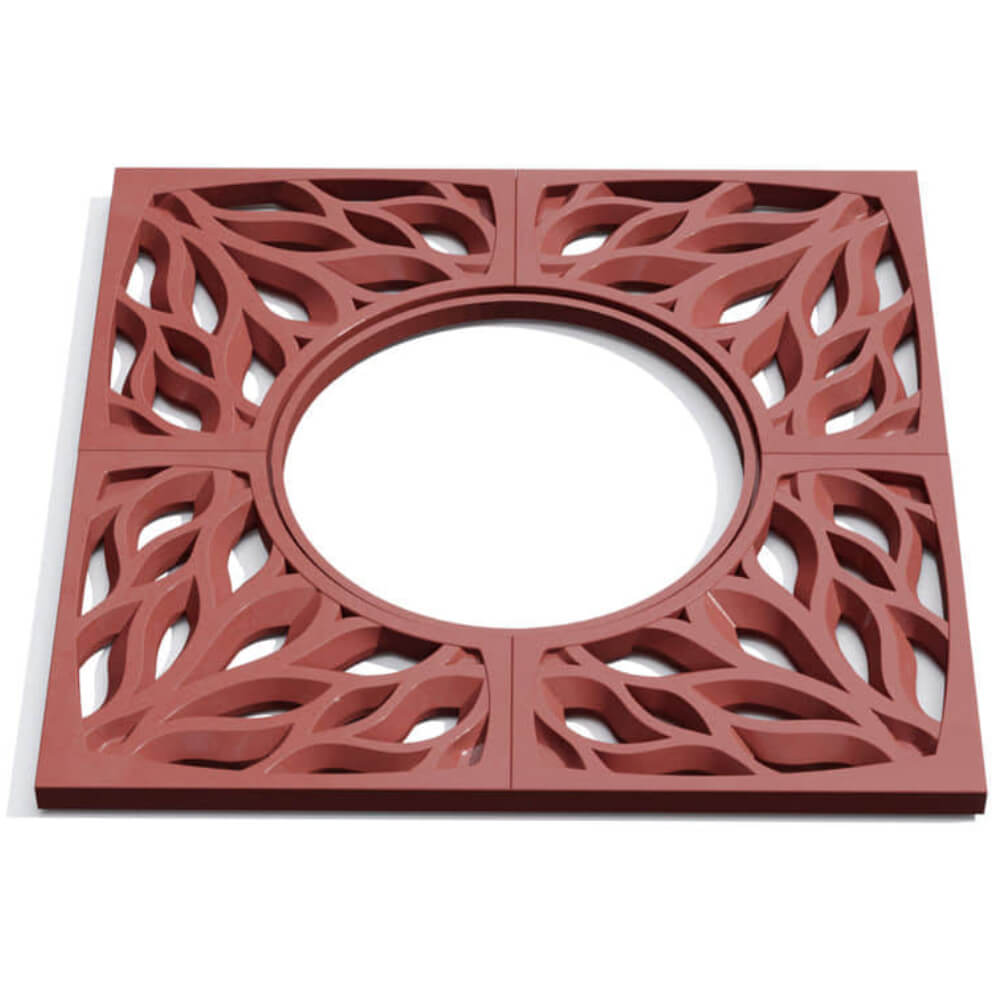 Приствольная решетка для дерева ZKING CRUST 1.2х1.2м Красная Шелехов фото