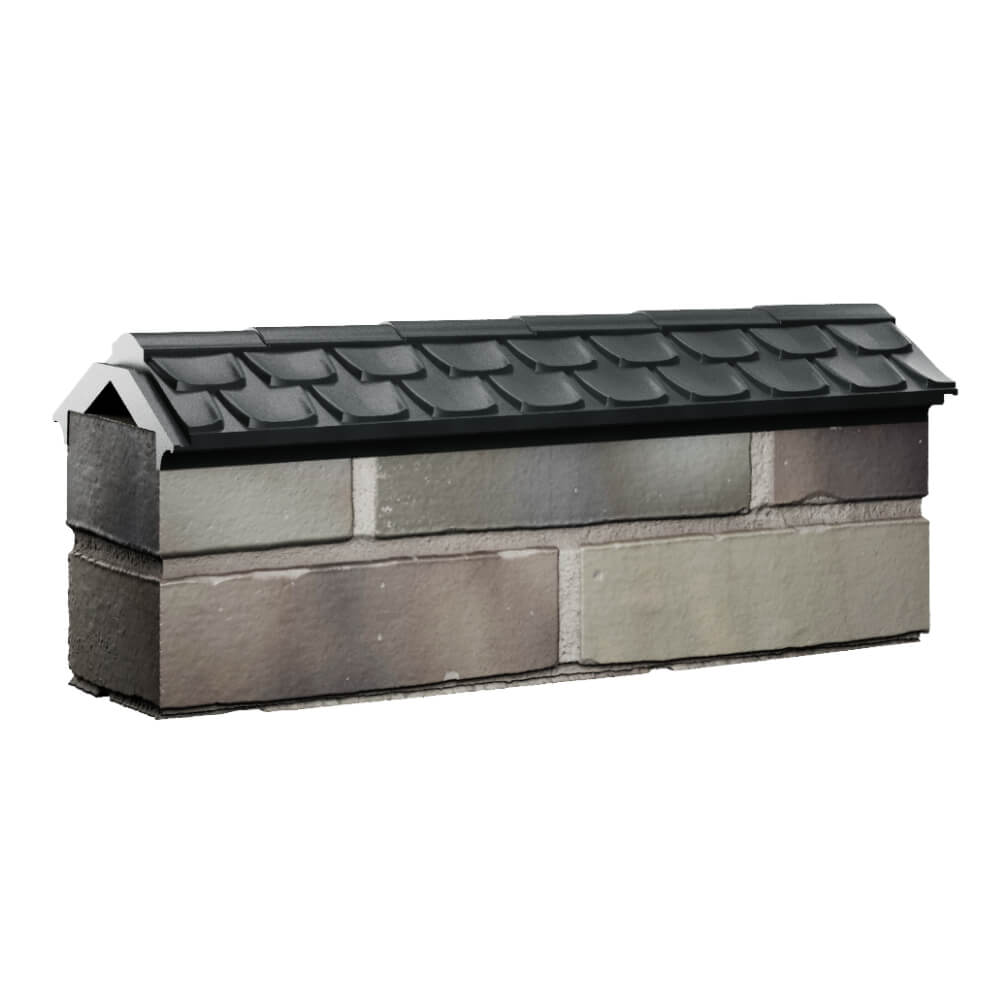 Парапет Zking Эльбрус Черный с посадкой на 0.5 кирпича (130мм) Шелехов фото