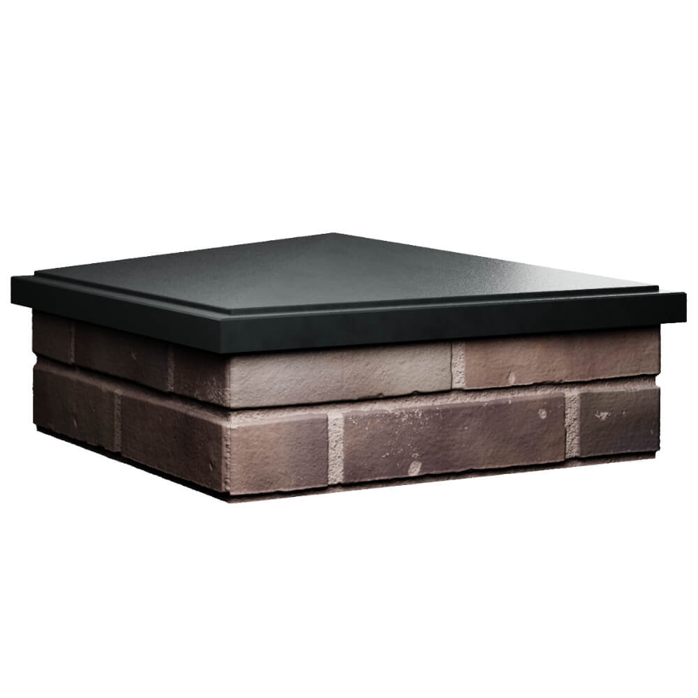 Колпак Zking БонаМоно Черный на столб 2х2 кирпича (515х515, 530х530мм) в Шелехове фото