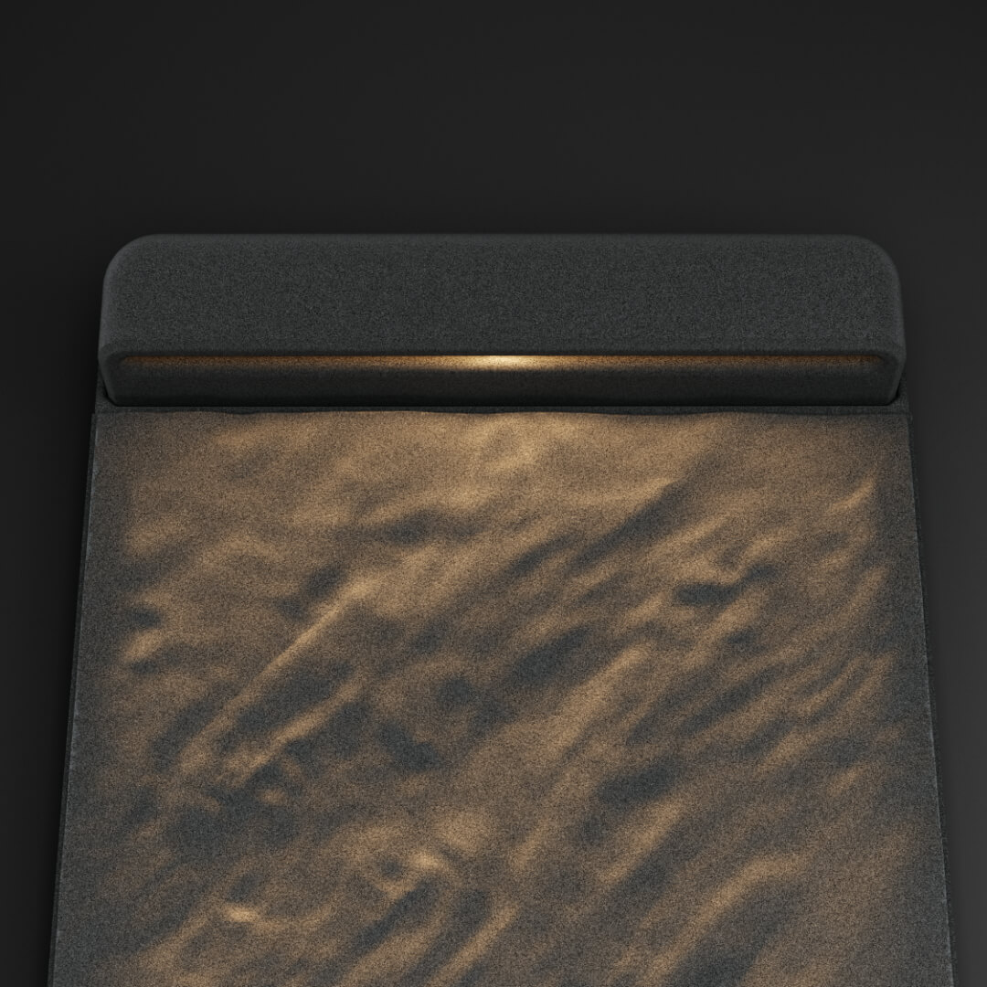 LED Светильник для шаговой плиты STONE Графитовый Серый 330х75х98мм в Шелехове фото