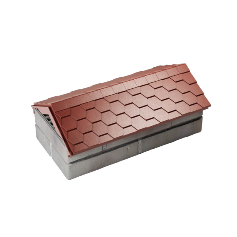 Парапет Zking Эверест Красный с посадкой на 1 кирпич (200/225/255мм) в Шелехове фото