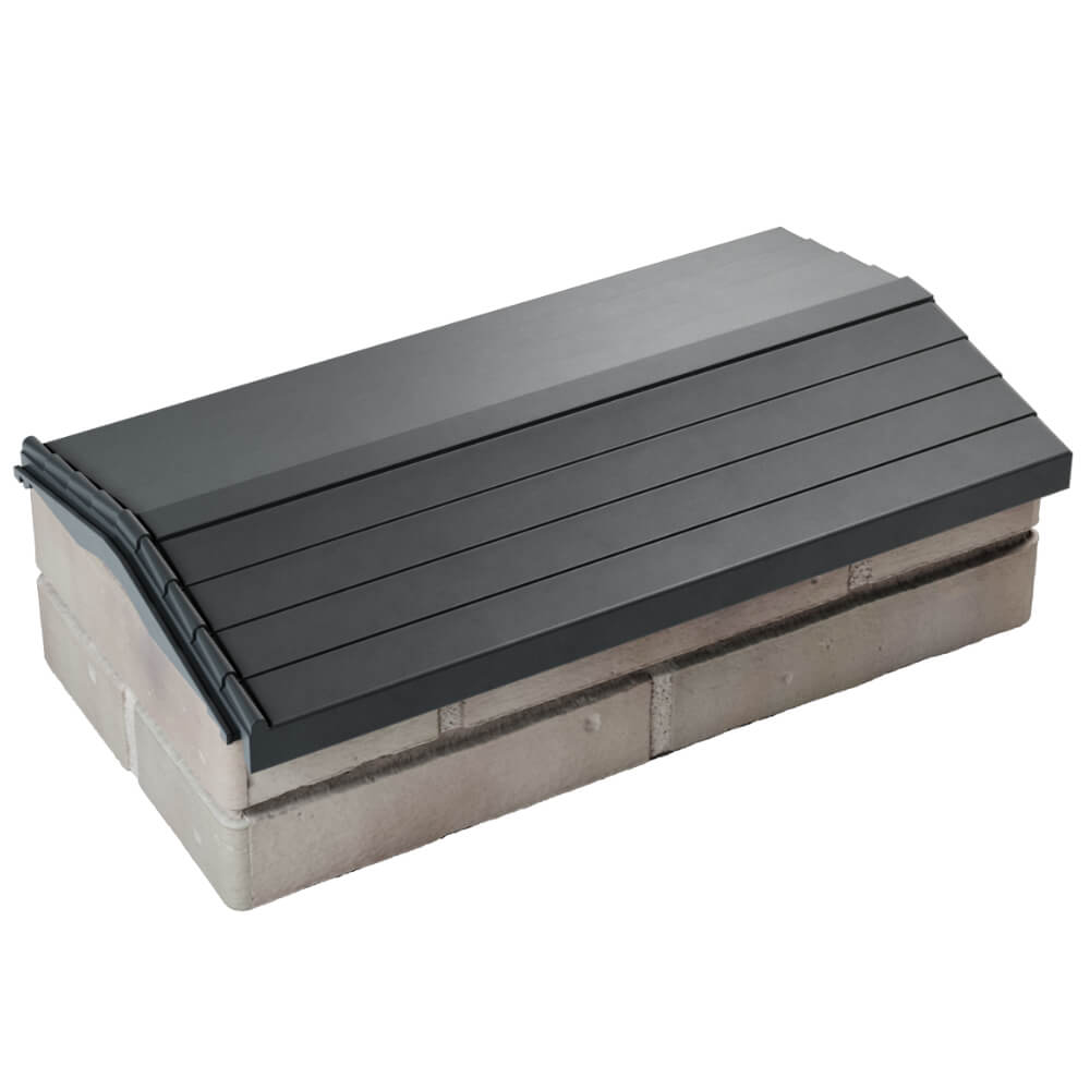 Парапет Zking Бона ХайТек Серый с посадкой на 1 кирпич (200/225/255мм) в Шелехове фото