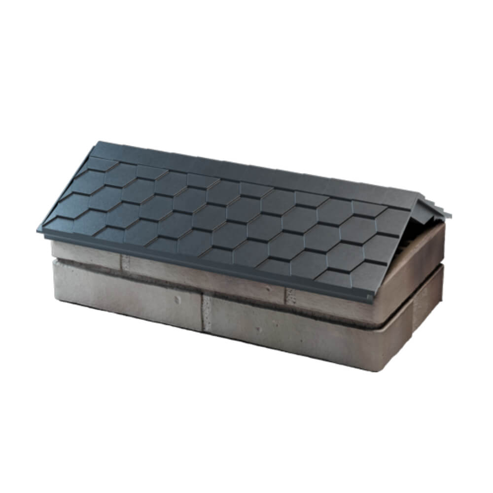 Парапет Zking Эверест Серый с посадкой на 1 кирпич (200/225/255мм) в Шелехове фото