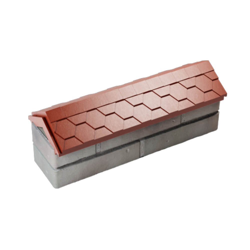 Парапет Zking Эверест Красный с посадкой на 0.5 кирпича (130мм) в Шелехове фото